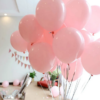 розовые пастельные воздушные шары