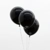 черные матовые воздушные шары